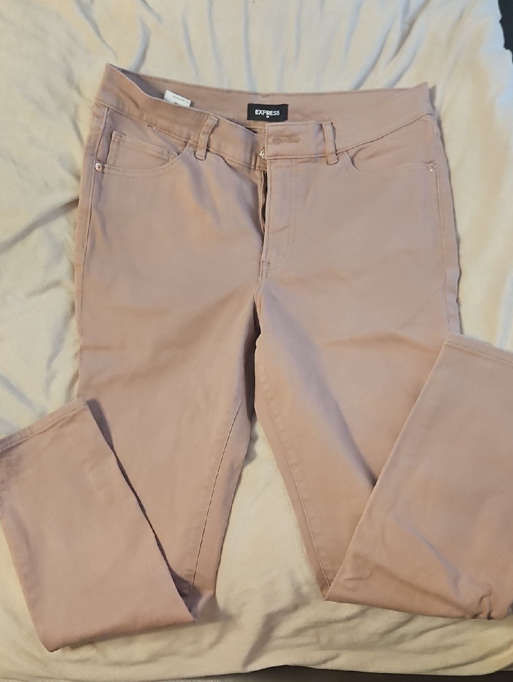 Express Light Dusty Pink Slim Stretch Jeans